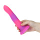 Фалоімітатор, що світиться в темряві, ADDICTION Rave 8″, Glow in the Dark Dildo Pink Purple, 20,3 см