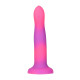 Фалоімітатор, що світиться в темряві, ADDICTION Rave 8″, Glow in the Dark Dildo Pink Purple, 20,3 см