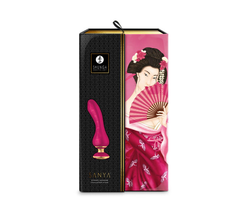 Вібратор для точки G Shunga Sanya Raspberry, гнучкий стовбур