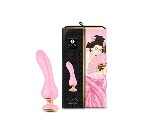 Вібратор для точки G Shunga Sanya Light Pink, гнучкий стовбур