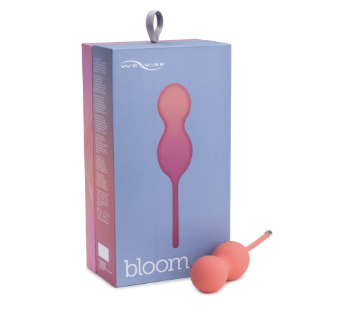 Смарт вагінальні кульки з вібрацією We-Vibe Bloom, діаметр 3,3 см, маса 45, 65, 80 г