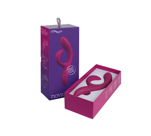 Смарт вібратор-кролик We-Vibe Nova Fuchsia, ергономічний, регульований кут нахилу стовбура