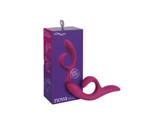 Смарт вібратор-кролик We-Vibe Nova Fuchsia, ергономічний, регульований кут нахилу стовбура