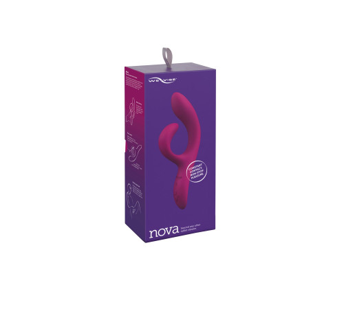 Смарт вібратор-кролик We-Vibe Nova Fuchsia, ергономічний, регульований кут нахилу стовбура