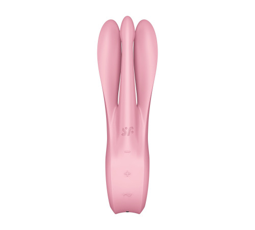 Кліторальний вібратор Satisfyer Threesome 1 Pink з трьома гнучкими пальчиками