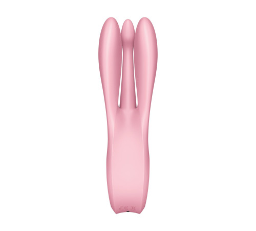 Кліторальний вібратор Satisfyer Threesome 1 Pink з трьома гнучкими пальчиками