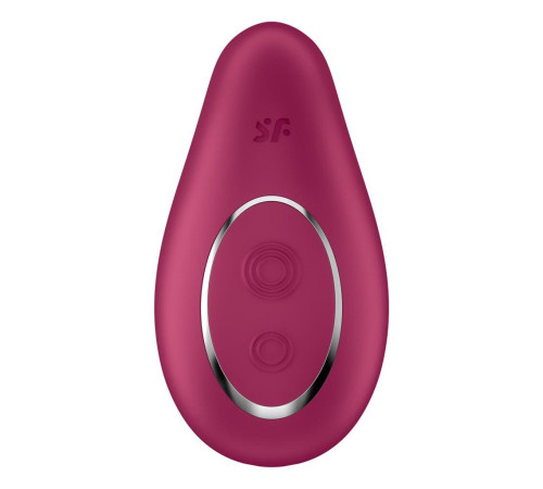 Вібратор Satisfyer Dipping Delight Berry, 2 мотори, гнучкий кінчик