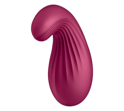 Вібратор Satisfyer Dipping Delight Berry, 2 мотори, гнучкий кінчик