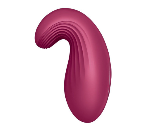 Вібратор Satisfyer Dipping Delight Berry, 2 мотори, гнучкий кінчик