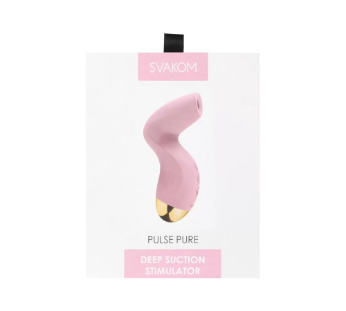 Вакуумний кліторальний стимулятор Svakom Pulse Pure Pale Pink, 5 режимів, 5 інтенсивностей у кожному