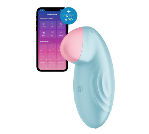 Смарт-вібратор для клітора Satisfyer Tropical Tip Light Blue