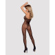 Бодістокінг Obsessive Bodystocking G308 S/M/L, халтер, декор у вигляді татуювання