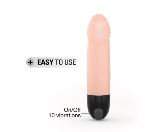 Вібратор Dorcel Real Vibration S Flesh 2.0, діаметр 3,7см, перезаряджається, для точки G