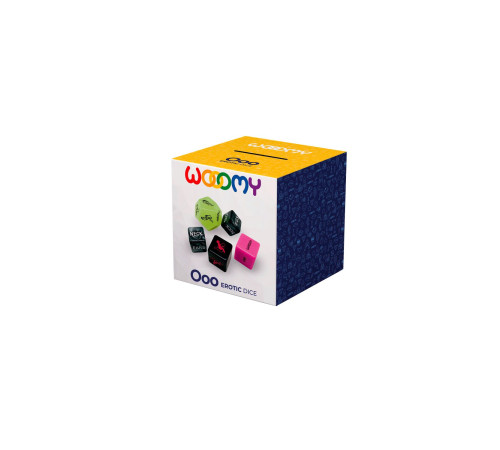 Набір кубиків Wooomy Ooo 5 Dice Set (EN): місця та пози для сексу, інтимні дії та частини тіла