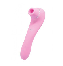 Вакуумний стимулятор з вібрацією Wooomy Smoooch Pink Clitoral Suction & Vibration, 10х2 режимів