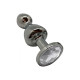 Металева анальна пробка Wooomy Lollypop Double Ball Metal Plug L, діаметр 3,5 см, довжина 10,5 см