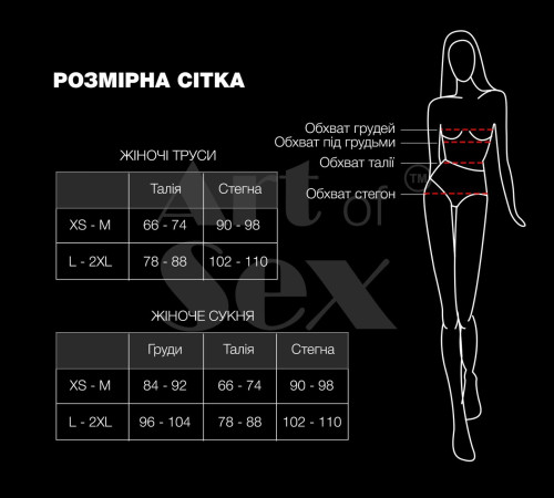 Трусики зі стразовим ланцюгом Art of Sex - Lea, розмір XS-M, Срібло/Чорний