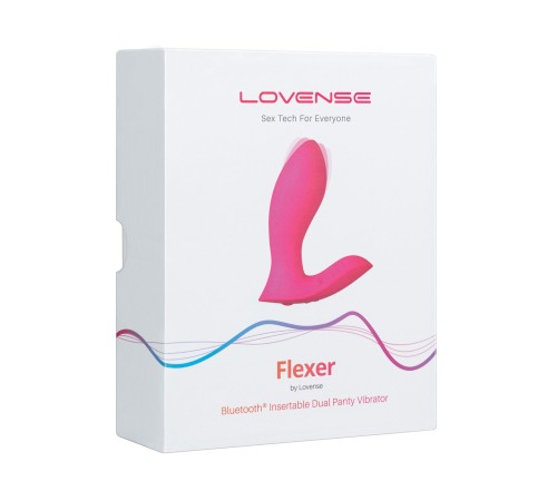 Смарт-вібратор у трусики Lovense Flexer, манливий рух + вібрація, стимуляція клітора та точки G