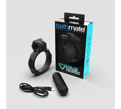 Ерекційне кільце з віброкулею Bathmate Maximus VIBE 55mm, перезаряджається