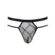 Чоловічі прозорі стринги Passion 029 THONG COLLIN L/XL Black, сітка