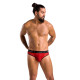 Чоловічі напівпрозорі труси Passion 031 SLIP MIKE L/XL Red, під леопард