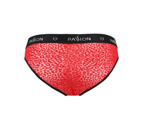 Чоловічі напівпрозорі труси Passion 031 SLIP MIKE L/XL Red, під леопард