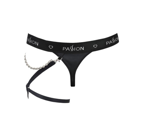 Чоловічі трусики танга з підв’язкою Passion 058 THONG BILL L/XL Black