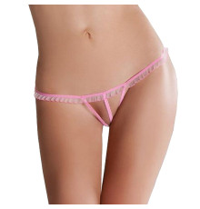 Жіночі мікростринги з рюшами Passion MT001 One size, pink