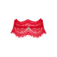 Широкий мереживний чокер Obsessive Bergamore choker, red