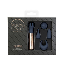 Вібромасажер Pillow Talk Secrets Desires 6-Piece Mini Massager Set - Navy