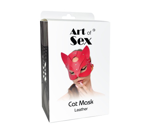 Маска Кішечки Art of Sex - Cat Mask, Красный