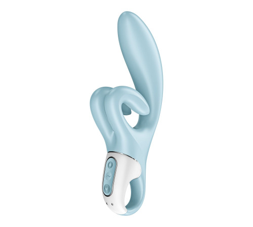 Вібратор-кролик Satisfyer Touch Me Blue, подвійний відросток, 3 потужні мотори