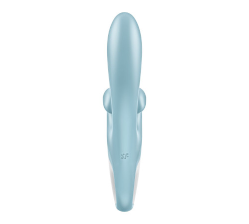 Вібратор-кролик Satisfyer Touch Me Blue, подвійний відросток, 3 потужні мотори