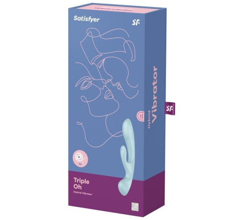 Вібратор-кролик Satisfyer Triple Oh Blue