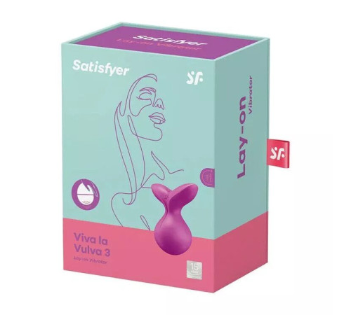 Мінівібромасажер Satisfyer Viva la Vulva 3 Violet