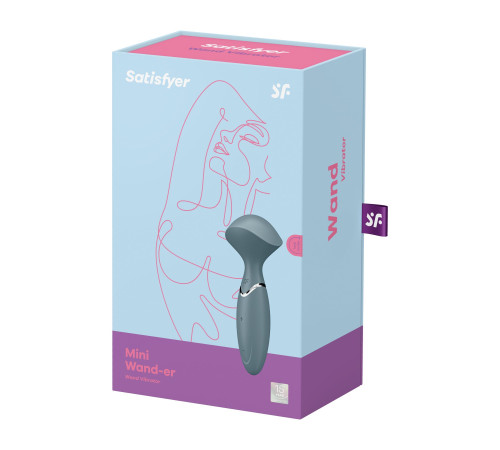 Вібромасажер Satisfyer Mini Wand-er Grey