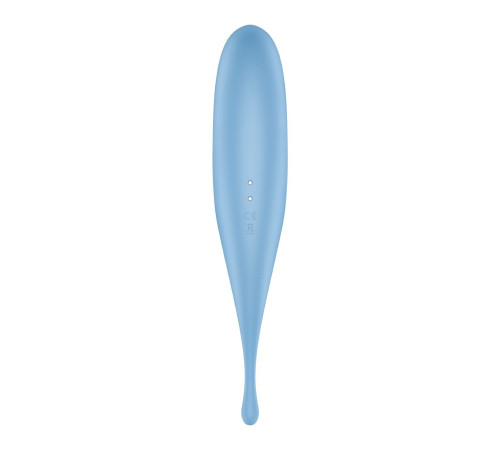 Вібратор для клітора з вакуумною стимуляцією Satisfyer Twirling Pro Blue