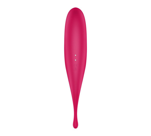 Вібратор для клітора з вакуумною стимуляцією Satisfyer Twirling Pro Red