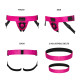 Труси для страпона Strap-On-Me Leatherette Harness Curious  Fuchsia