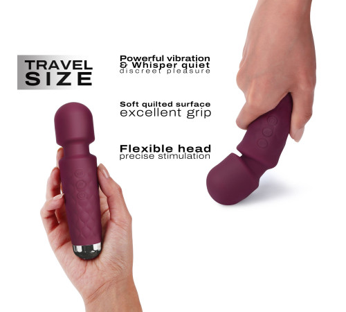 Мінівібромасажер Dorcel Wand Mini Wanderful Plum