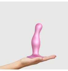 Насадка для страпона Strap-On-Me Dildo Plug Curvy Rose Dragee Metallic M