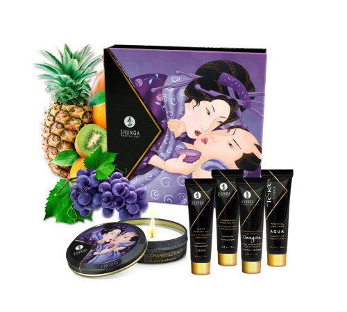 Подарунковий набір Shunga Geishas Secrets – Exotic Fruits для розкішної ночі вдвох