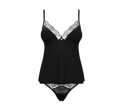 Топ та трусики Obsessive Bella Rou top & panties XS/S, топ, трусики