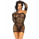 Leg Avenue 2 PC Tube dress and gloves OS Black