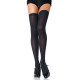 Щільні непрозорі панчохи Leg Avenue Nylon Thigh Highs Black, plus size