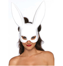 Маска кролика Leg Avenue Masquerade Rabbit Mask White, довгі вушка, на резинці