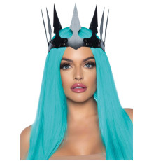 Корона злої королеви Leg Avenue Faux leather spiked crown, штучна шкіра, заклепки