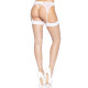 (SALE) Панчохи у велику сітку Leg Avenue Fence Net Thigh Highs White, one size