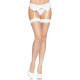 (SALE) Панчохи у велику сітку Leg Avenue Fence Net Thigh Highs White, one size