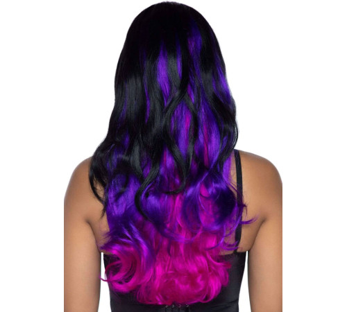 Leg Avenue Allure Multi Color Wig Black/Purple